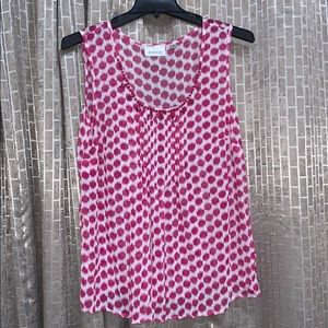 Pink Polka dot tank top